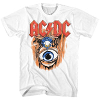 Thumbnail for ACDC-VINTAGE FLY ON WALL-WHITE ADULT S/S TSHIRT