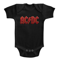Thumbnail for ACDC-DISTRESS RED-BLACK INFANT S/S BODYSUIT