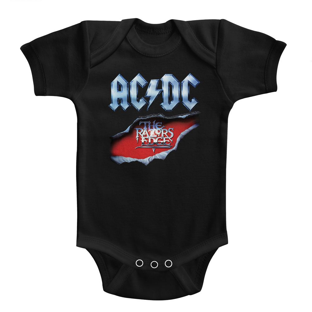 ACDC-RAZORS EDGE-BLACK INFANT S/S BODYSUIT