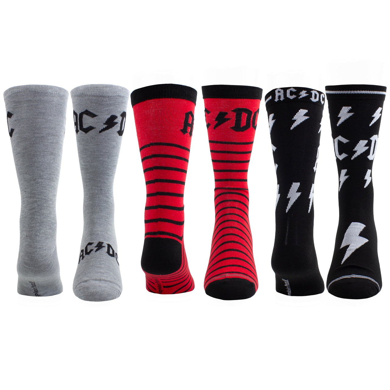 AC/DC GUITAR TIN SOCK BOX, 3 PAIR
