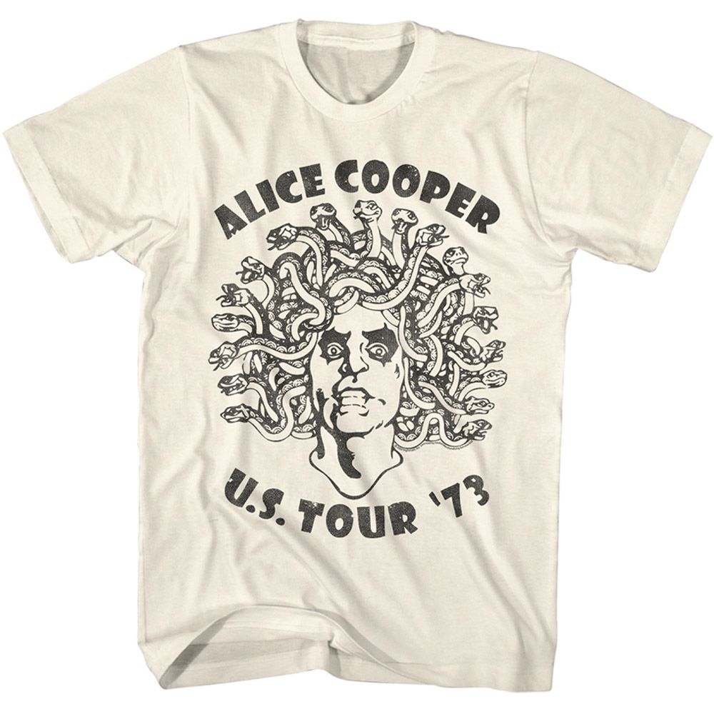 ALICE COOPER-ALICE COOPER MEDUSA-NATURAL ADULT S/S TSHIRT