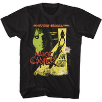 Thumbnail for ALICE COOPER-ALICE COOPER THE PYSCHO DRAMA TOUR-BLACK ADULT S/S TSHIRT