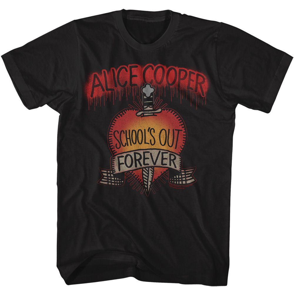 ALICE COOPER-ALICE COOPER SCHOOLS OUT-BLACK ADULT S/S TSHIRT