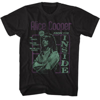 Thumbnail for ALICE COOPER-ALICE COOPER FROM THE INSIDE-BLACK ADULT S/S TSHIRT