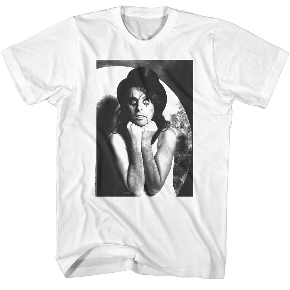 ALICE COOPER-ALICE COOPER BW-WHITE ADULT S/S TSHIRT