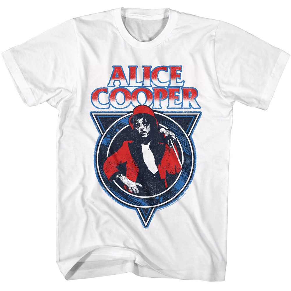 ALICE COOPER-ALICE COOPER AC USA-WHITE ADULT S/S TSHIRT