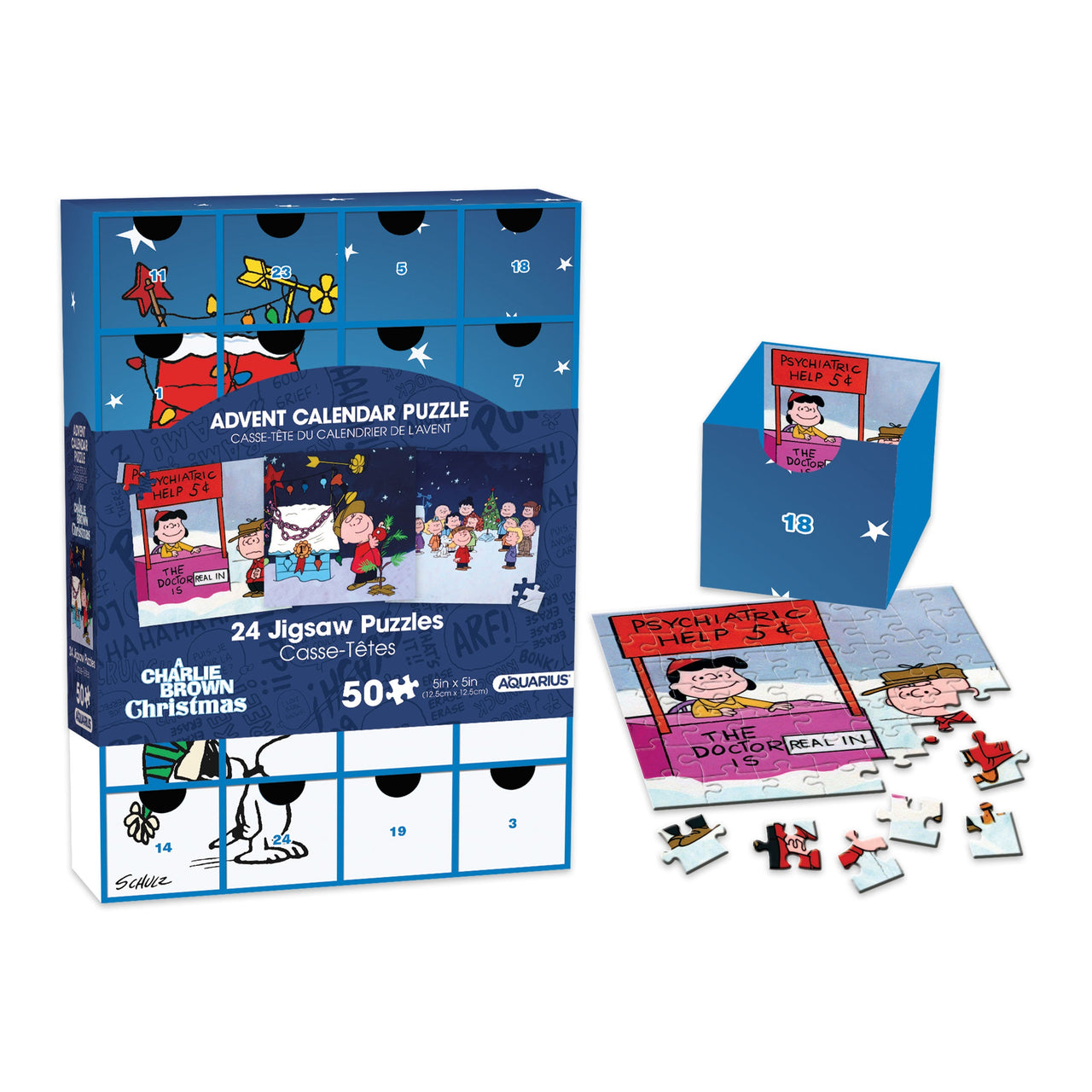 Peanuts Christmas Advent Calendar Puzzle – 3 PC PPK