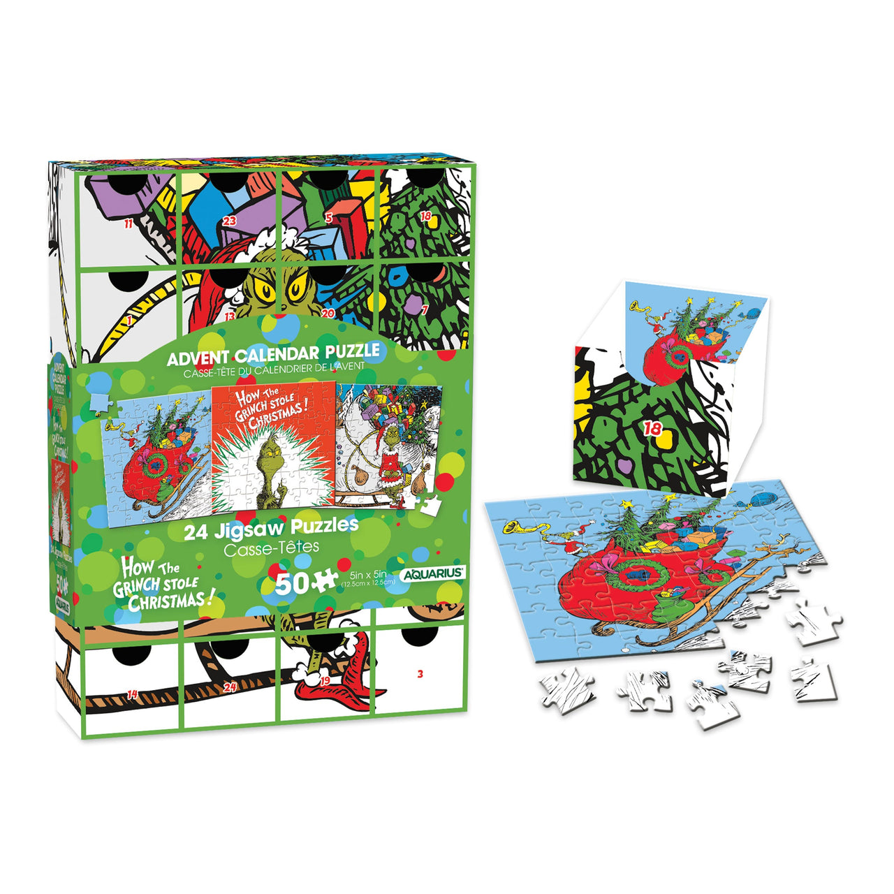 Grinch Christmas Advent Calendar – 3 PC PPK