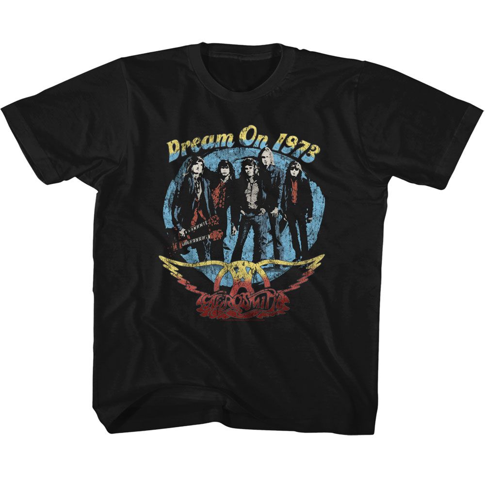 AEROSMITH-DREAM ON-BLACK YOUTH S/S TSHIRT