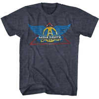 Thumbnail for AEROSMITH-AEROSMITH-NAVY HEATHER ADULT S/S TSHIRT