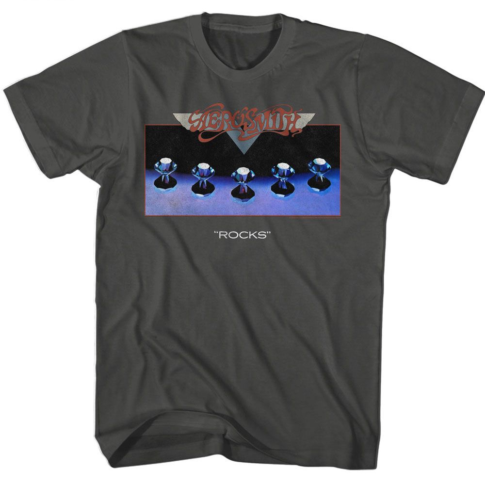 AEROSMITH-ROCKS-SMOKE ADULT S/S TSHIRT