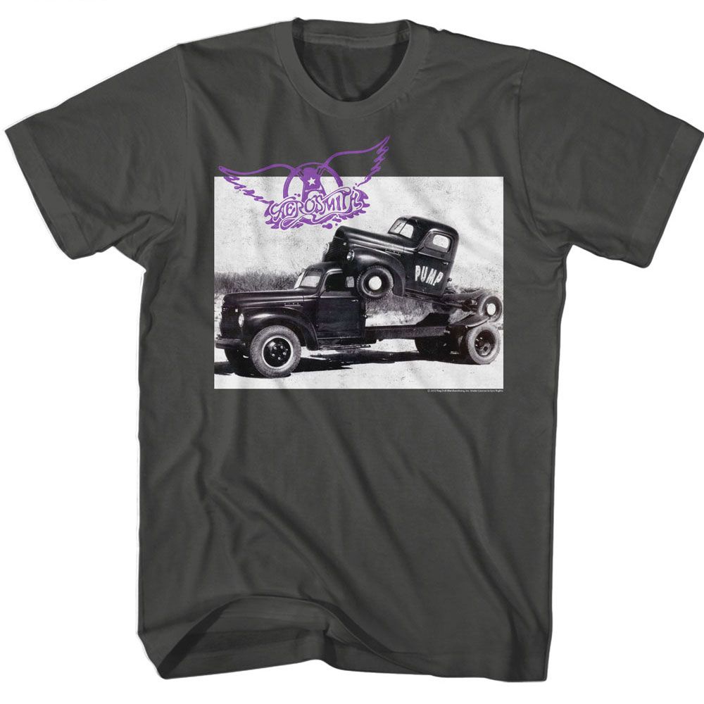 AEROSMITH-PUMP-SMOKE ADULT S/S TSHIRT