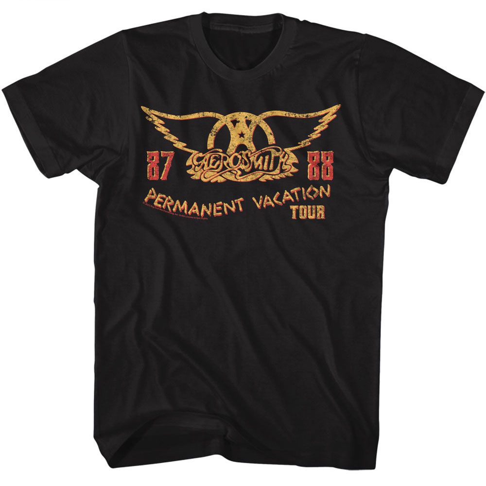 AEROSMITH-PV TOUR 87-88-BLACK ADULT S/S TSHIRT