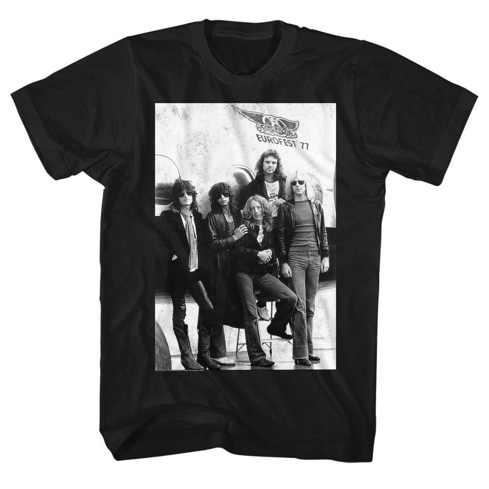 AEROSMITH-AEROPLANE2-BLACK ADULT S/S TSHIRT