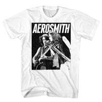 Thumbnail for AEROSMITH-BW-WHITE ADULT S/S TSHIRT