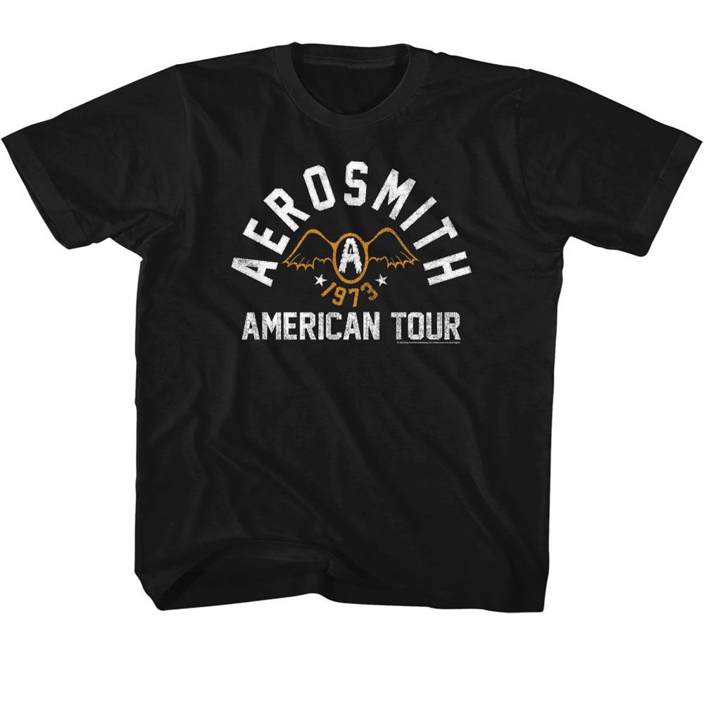 AEROSMITH-SEVENTYTHREE-BLACK YOUTH S/S TSHIRT