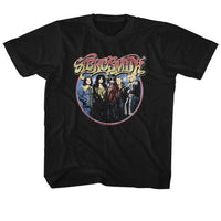 Thumbnail for AEROSMITH-AEROSMITH CIRCLE-BLACK YOUTH S/S TSHIRT