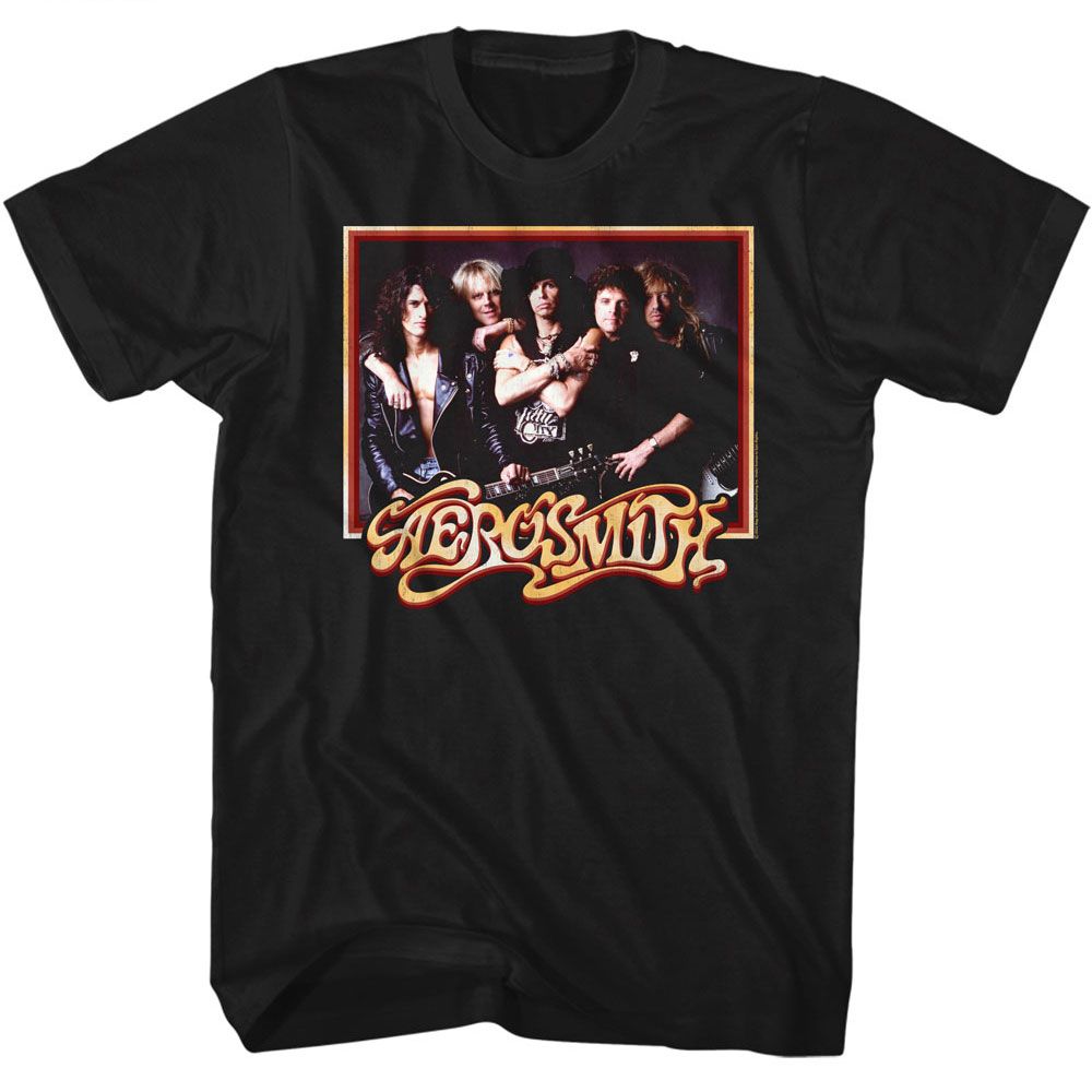 AEROSMITH-SQUARESMITH-BLACK ADULT S/S TSHIRT