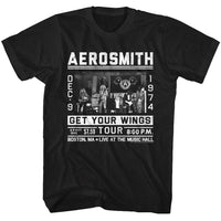 Thumbnail for AEROSMITH-WINGS TOUR 64-BLACK ADULT S/S TSHIRT