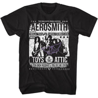 Thumbnail for AEROSMITH-AEROSMITH AERO POSTER-BLACK ADULT S/S TSHIRT