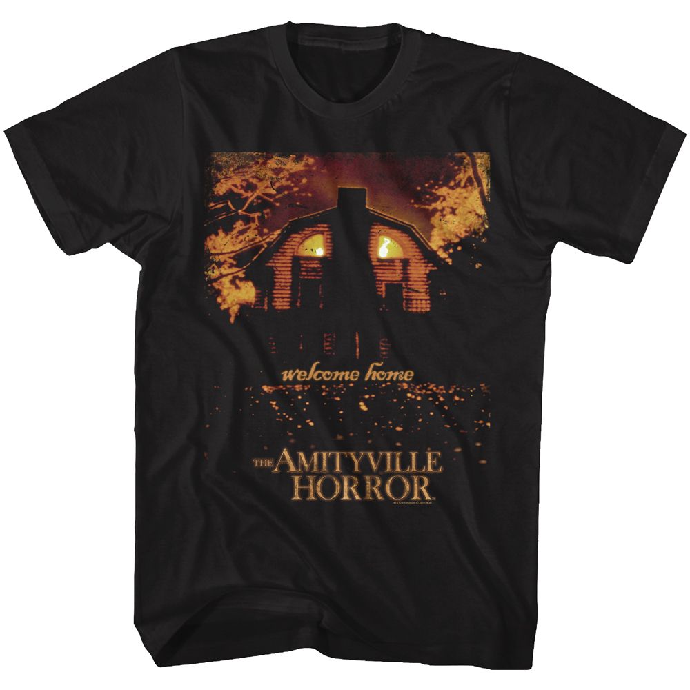 AMITYVILLE HORROR-WELCOME HOME-BLACK ADULT S/S TSHIRT