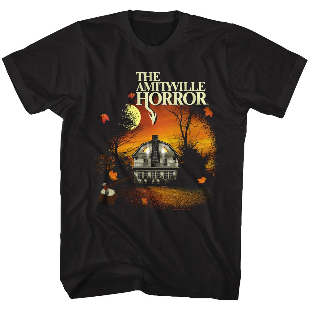 AMITYVILLE HORROR-AMITYVILLE HOUSE-BLACK ADULT S/S TSHIRT