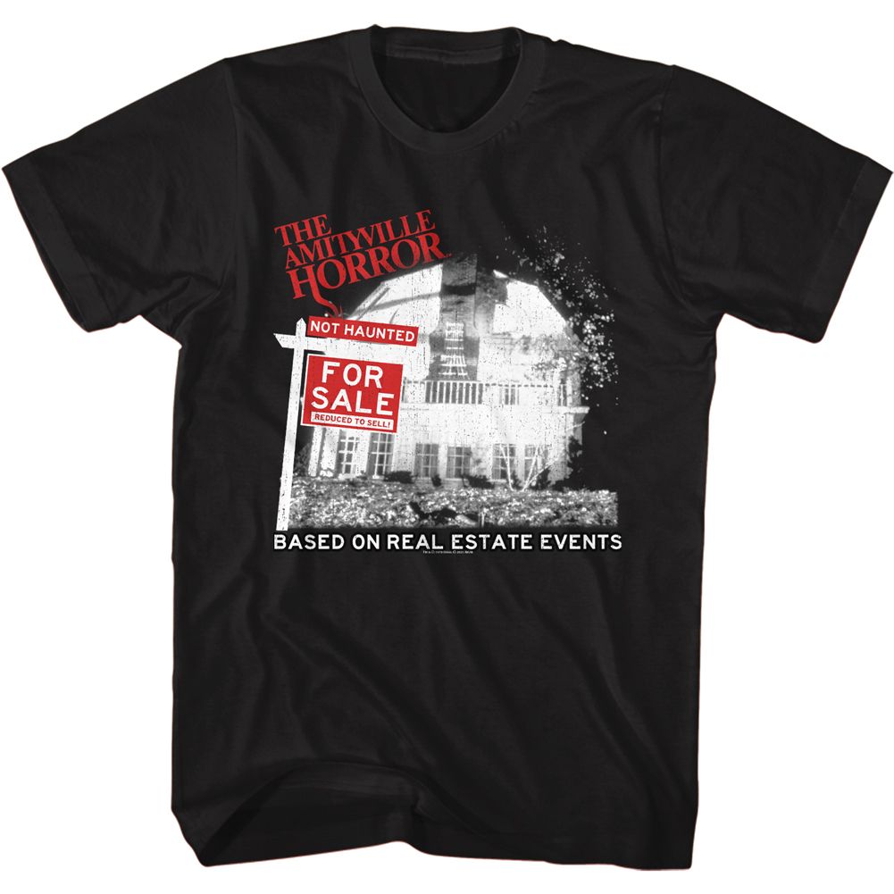 AMITYVILLE HORROR-FOR SALE-BLACK ADULT S/S TSHIRT