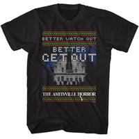 Thumbnail for AMITYVILLE HORROR-AMITYVILLE HORROR BETTER GET OUT-BLACK ADULT S/S TSHIRT