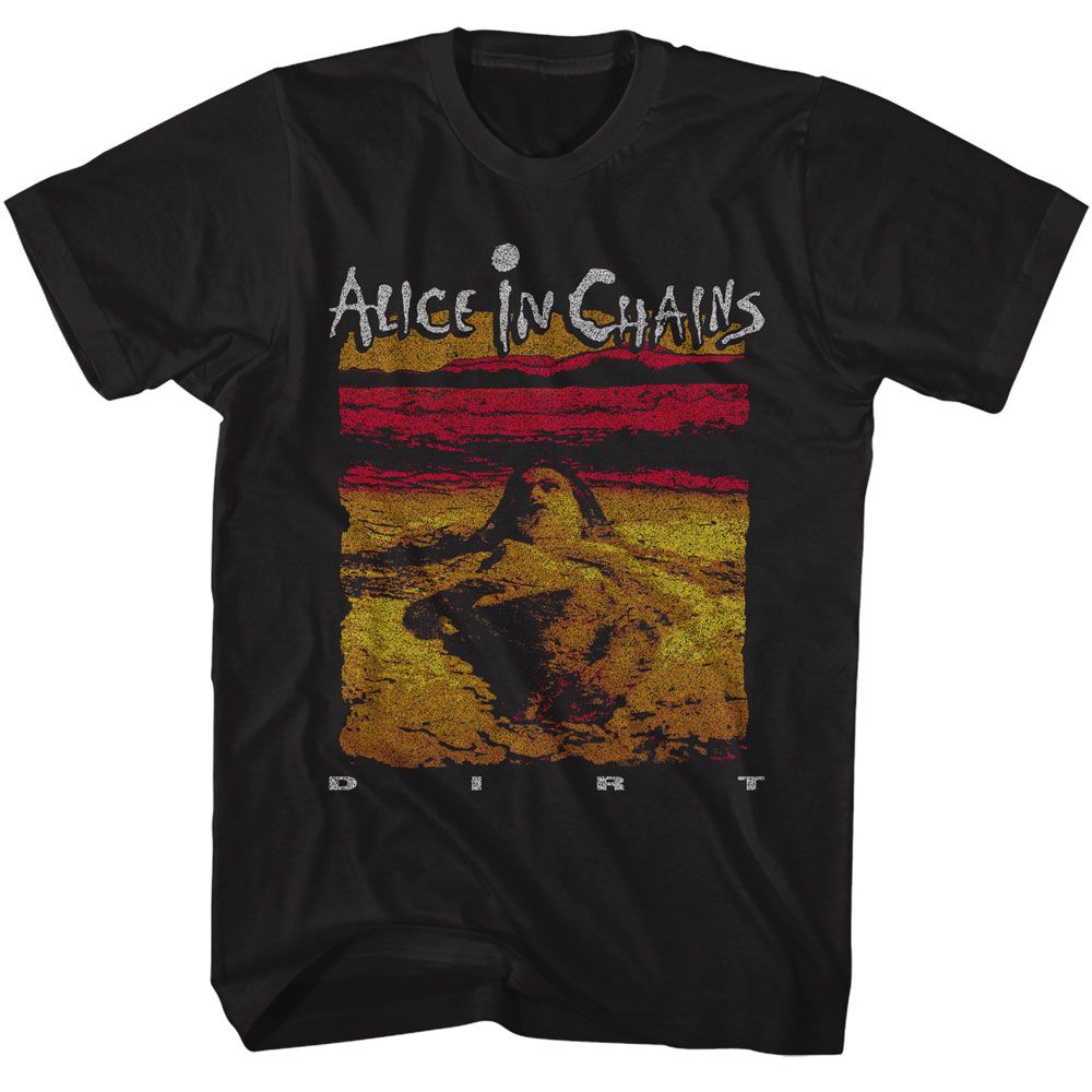 ALICE IN CHAINS-ALICE IN CHAINS DIRT ALBUM ART-BLACK ADULT S/S TSHIRT