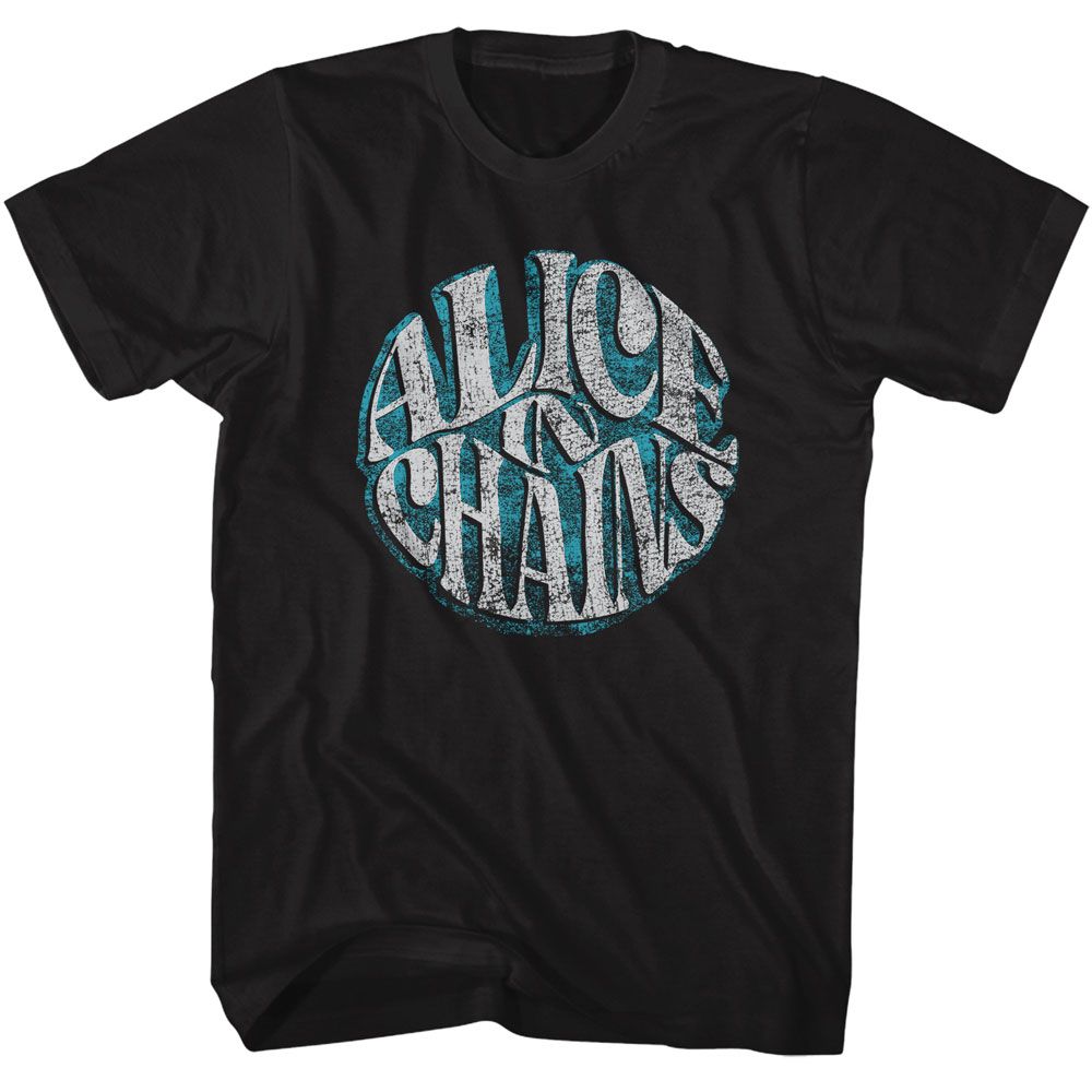 ALICE IN CHAINS-ALICE IN CHAINS CIRCLE TEXT-BLACK ADULT S/S TSHIRT