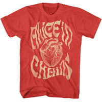 Thumbnail for ALICE IN CHAINS-ALICE IN CHAINS HEART-RED HEATHER ADULT S/S TSHIRT