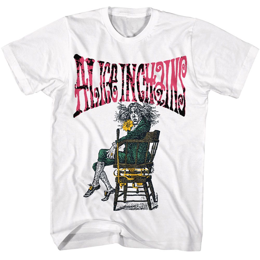 ALICE IN CHAINS-ALICE IN CHAINS ALICE-WHITE ADULT S/S TSHIRT