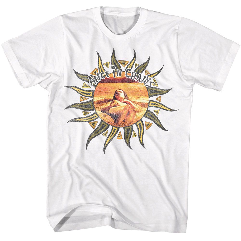 ALICE IN CHAINS-ALICE IN CHAINS SUN-WHITE ADULT S/S TSHIRT