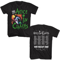 Thumbnail for ALICE IN CHAINS-ALICE IN CHAINS FACELIFT TOUR 91-BLACK ADULT S/S TSHIRT