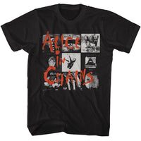 Thumbnail for ALICE IN CHAINS-ALICE IN CHAINS MULTIPLE ALBUM COVERS-BLACK ADULT S/S TSHIRT