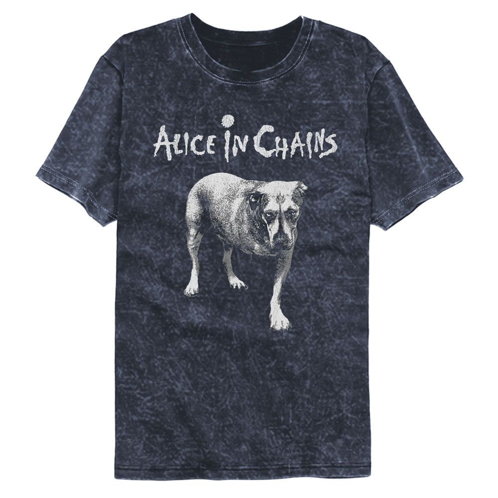 ALICE IN CHAINS-ALICE IN CHAINS TRIPOD-MINERAL WASH NAVY ADULT S/S TSHIRT