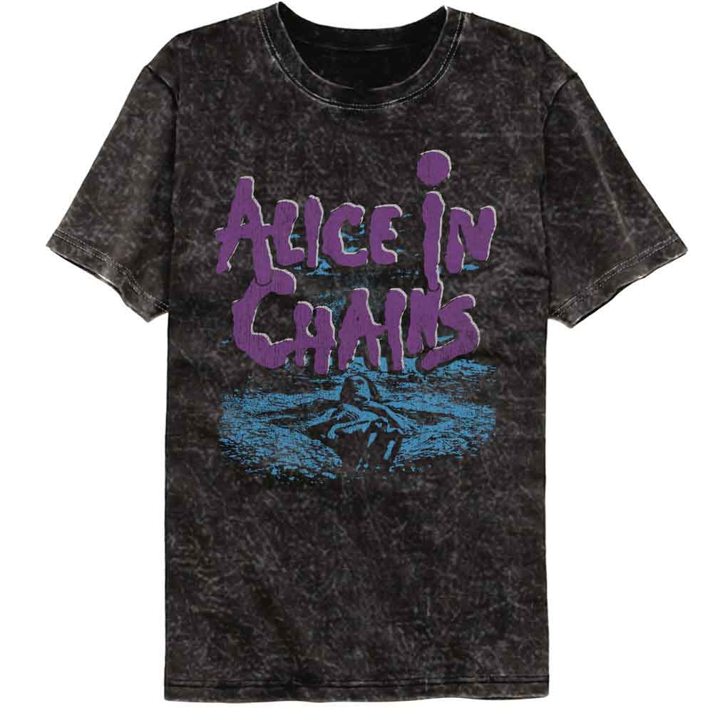 ALICE IN CHAINS-ALICE IN CHAINS DIRT-MINERAL WASH BLACK ADULT S/S TSHIRT