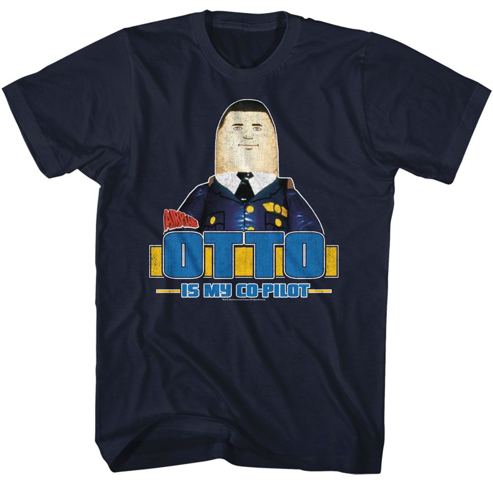 AIRPLANE-AIRPLANE OTTO-NAVY ADULT S/S TSHIRT