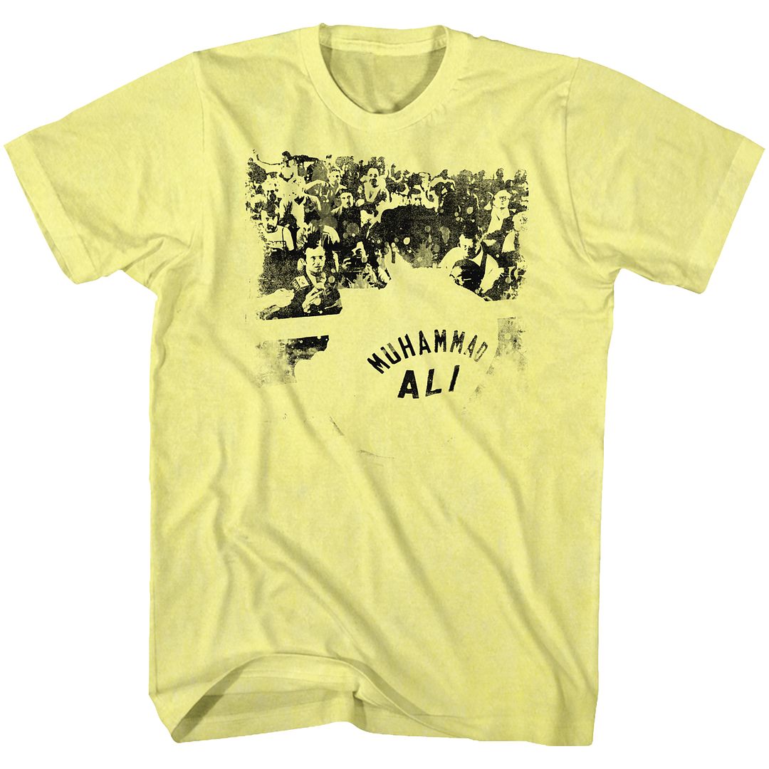 MUHAMMAD ALI-ALI RINGSIDE-YELLOW HEATHER ADULT S/S TSHIRT