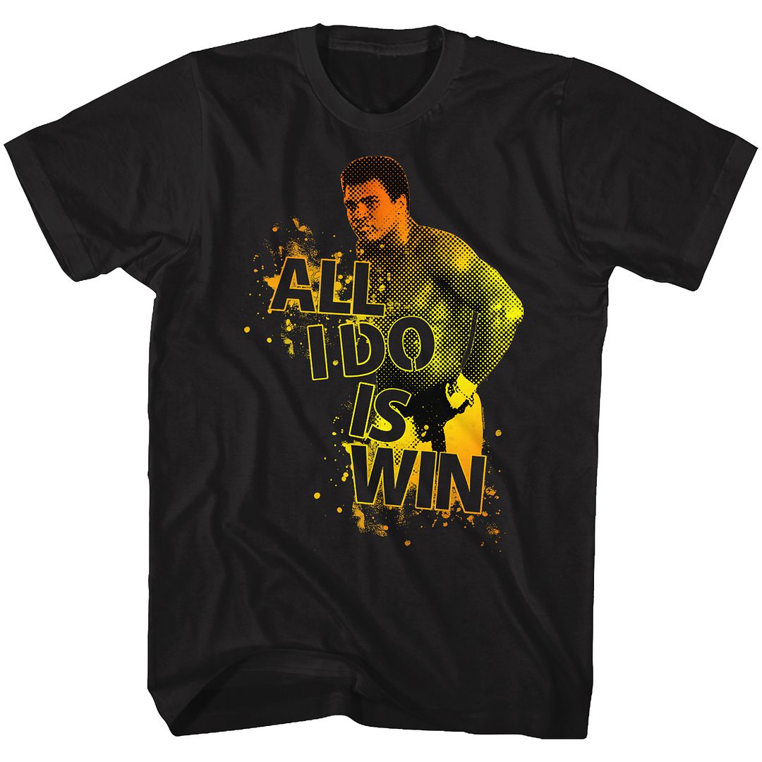 MUHAMMAD ALI-BOOM BOOM POW-BLACK ADULT S/S TSHIRT
