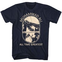 Thumbnail for MUHAMMAD ALI-PICTURE PERFECT-NAVY ADULT S/S TSHIRT