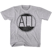 Thumbnail for MUHAMMAD ALI-ALI CIRCLE-GRAY HEATHER YOUTH S/S TSHIRT