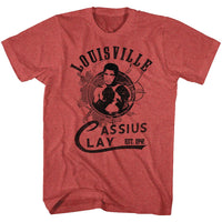 Thumbnail for MUHAMMAD ALI-THE GREATEST-RED HEATHER ADULT S/S TSHIRT
