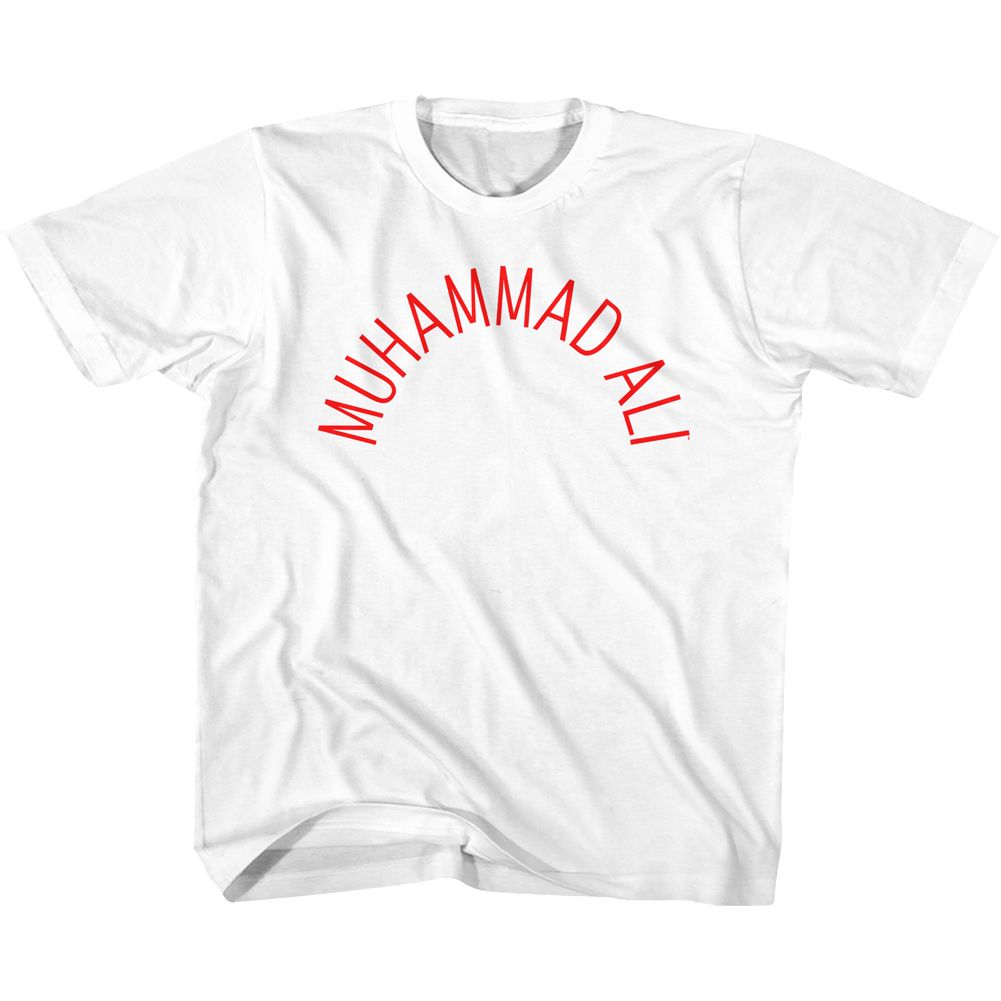 MUHAMMAD ALI-ARCH TEXT-WHITE YOUTH S/S TSHIRT