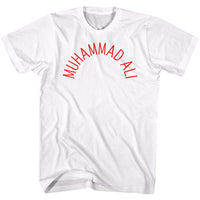 Thumbnail for MUHAMMAD ALI-ARCH TEXT-WHITE ADULT S/S TSHIRT