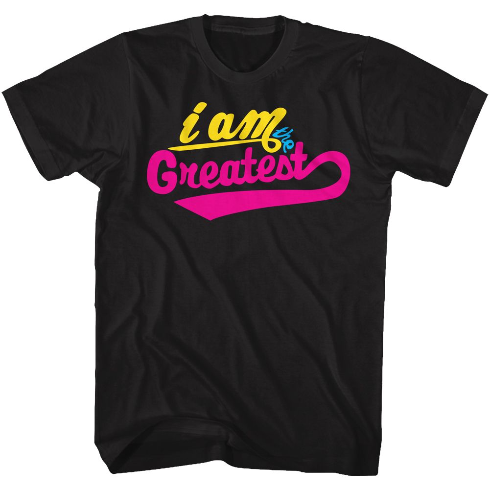 MUHAMMAD ALI-CMYK-BLACK ADULT S/S TSHIRT