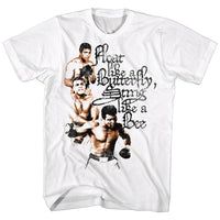Thumbnail for MUHAMMAD ALI-3 POSES-WHITE ADULT S/S TSHIRT