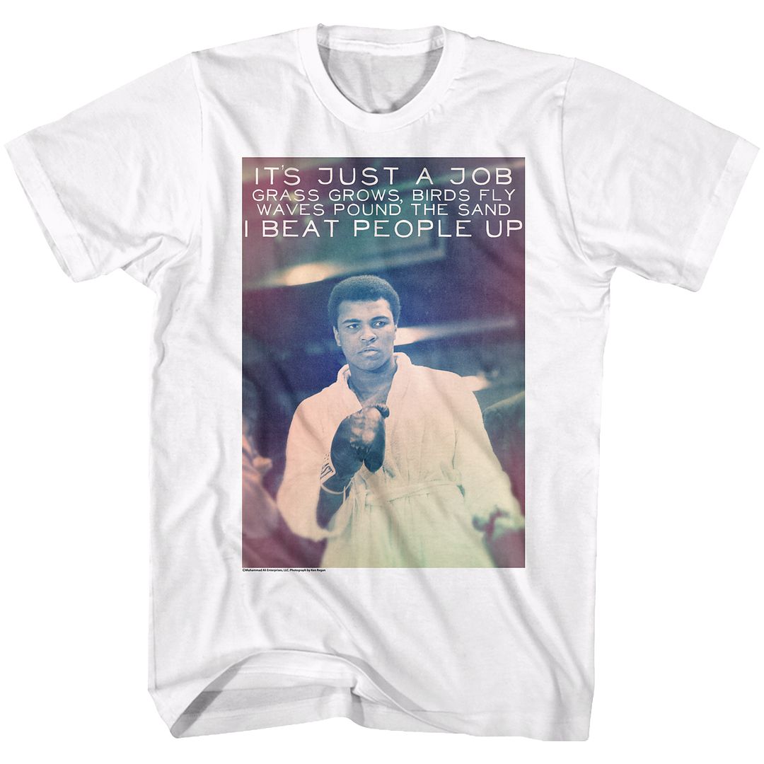 MUHAMMAD ALI-NEATO-WHITE ADULT S/S TSHIRT