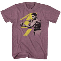 Thumbnail for MUHAMMAD ALI-PUNCH-LIGHT MAROON HEATHER ADULT S/S TSHIRT