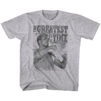 Thumbnail for MUHAMMAD ALI-TRAINING STANCE-GRAY HEATHER YOUTH S/S TSHIRT